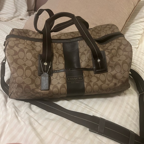 Authentic Coach Duffle Weekender Bag - Picture 2 of 5